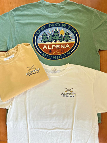 LS136 Accession Pines/Paddles Alpena T-Shirt