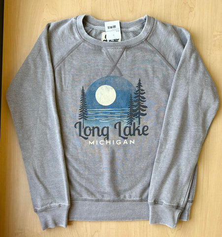 LS176 Mika Pine/Lake/Sun Long Lake (Crew, Sweatshirt, T-Shirt & Ladies T)