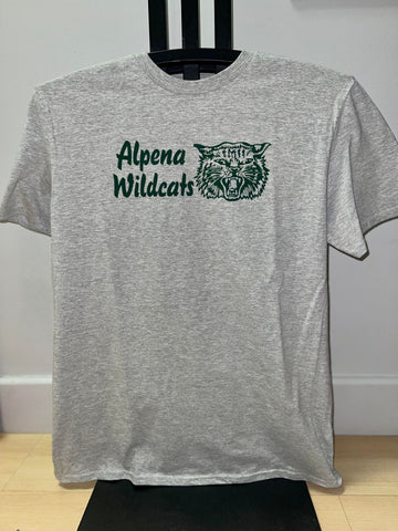 TNT162 Alpena Wildcat Atheltic Grey T-Shirt