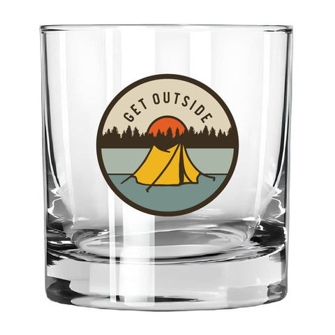 (NG300) Get Outside Whiskey Glass