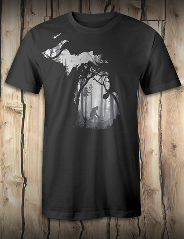 Big Foot Forest T-Shirt - Black