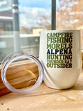 TNT324 Alpena Words Wine Mug