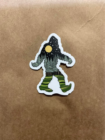Bigfoot Nature Sticker